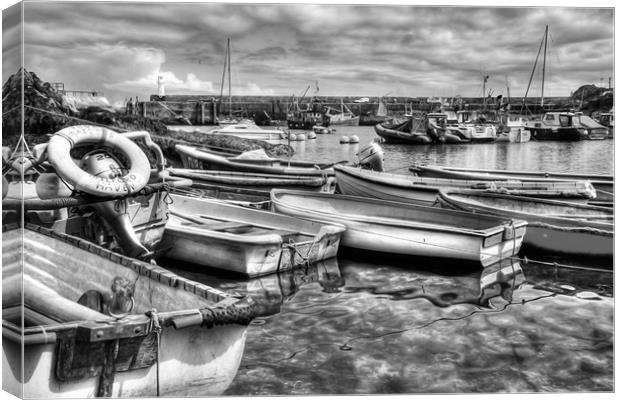 Mevagissey, outer harbour Canvas Print by Jonathan Pankhurst