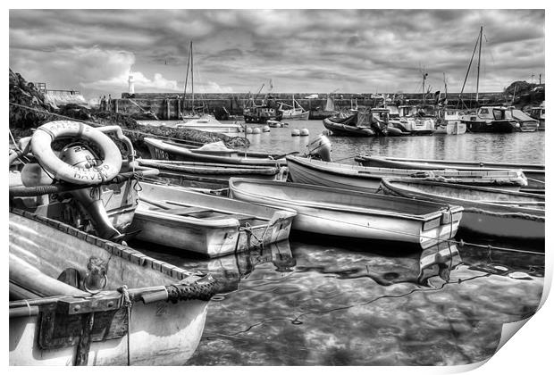 Mevagissey, outer harbour Print by Jonathan Pankhurst