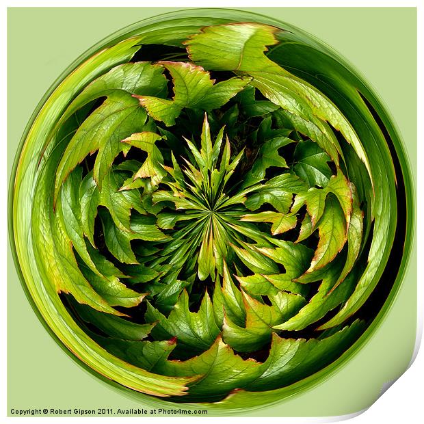 Spherical Paperweight Creeper Print by Robert Gipson
