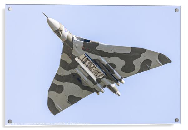 Avro Vulcan, Bomb Bays Open. Acrylic by Steve de Roeck