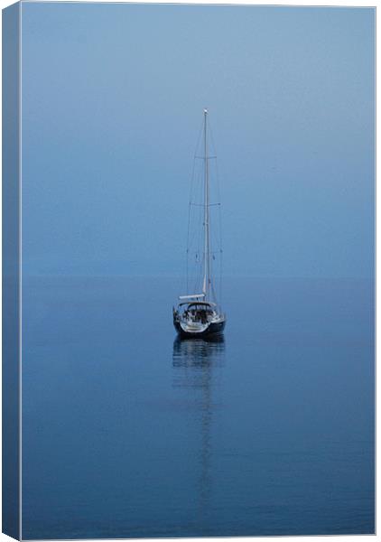 Ionian Blue Canvas Print by Karen Martin