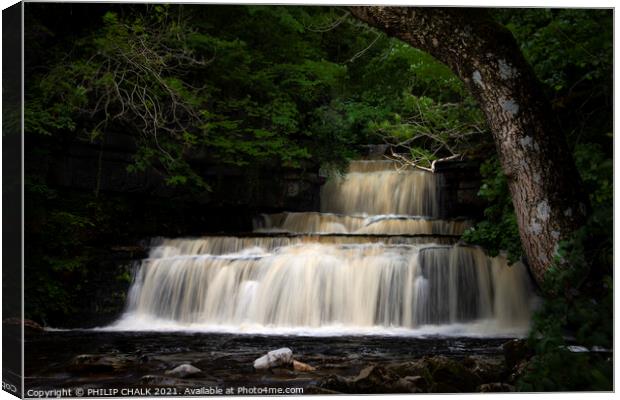 Cotter force in the Yorkshire dales 216  Canvas Print by PHILIP CHALK