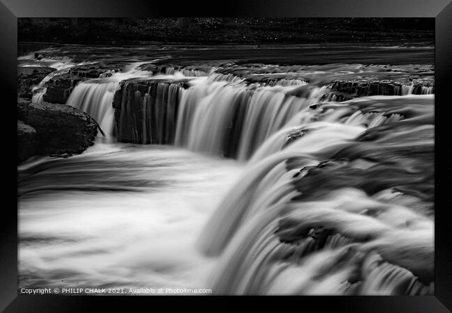 Aysgarth Falls in the Yorkshire dales 218 Framed Print by PHILIP CHALK