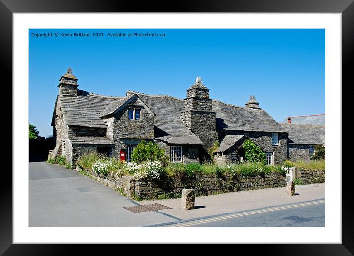 tintagel post office Framed Mounted Print by Kevin Britland