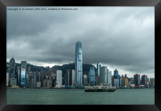 Hong Kong Island Framed Print by Jo Sowden
