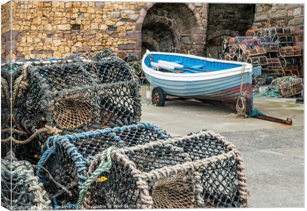 Beadnell Harbour Northumberland Coast  Canvas Print by Nick Jenkins