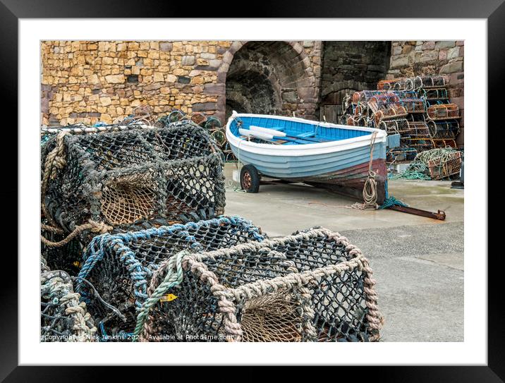 Beadnell Harbour Northumberland Coast  Framed Mounted Print by Nick Jenkins
