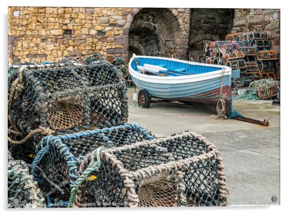 Beadnell Harbour Northumberland Coast  Acrylic by Nick Jenkins