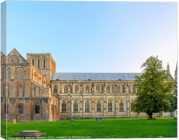 Winchester Cathedral Nave and West Transept Canvas Print by Graham Prentice