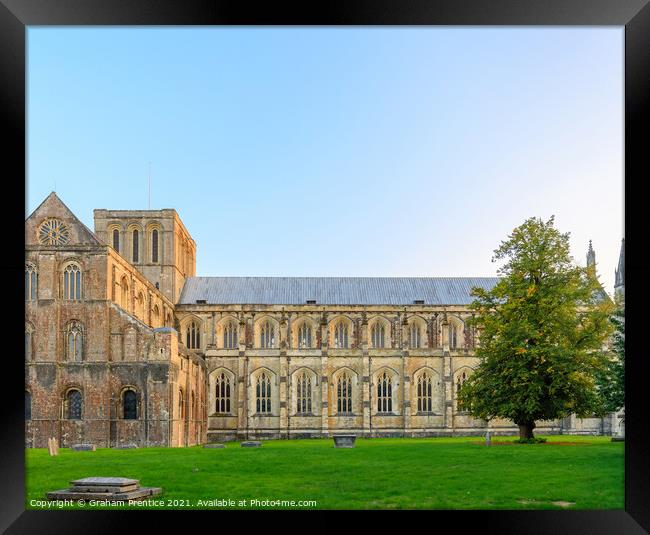 Winchester Cathedral Nave and West Transept Framed Print by Graham Prentice