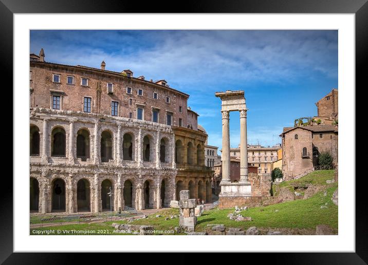 The Theatre of Marcellus Framed Mounted Print by Viv Thompson