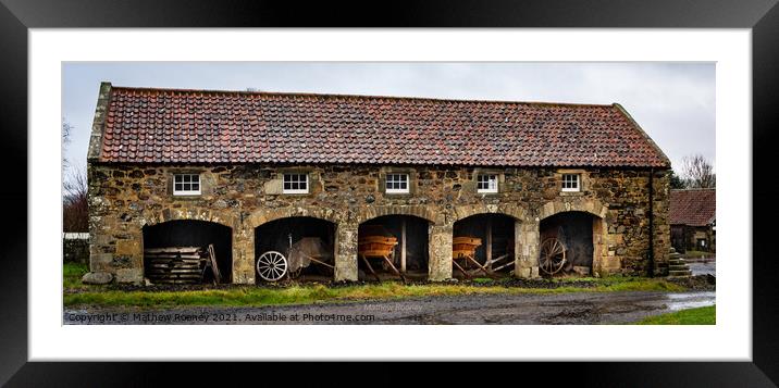 Rustic Horse Cart Storage Framed Mounted Print by Mathew Rooney