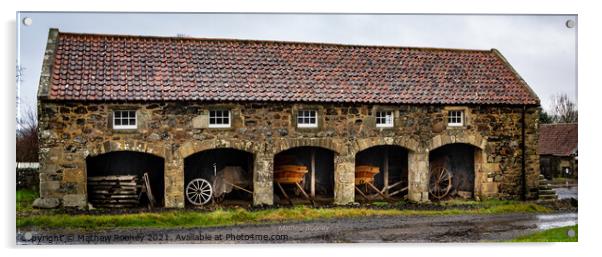 Rustic Horse Cart Storage Acrylic by Mathew Rooney