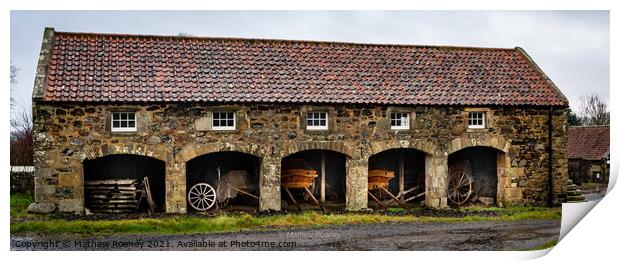 Rustic Horse Cart Storage Print by Mathew Rooney