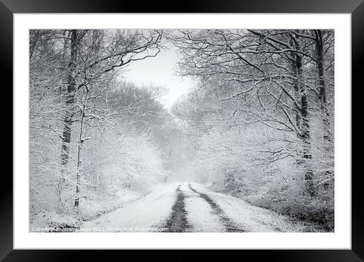 Enchanted Winter Wonderland Framed Mounted Print by Jeremy Sage