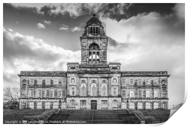 Wallasey Town Hall Wirral  Print by Phil Longfoot