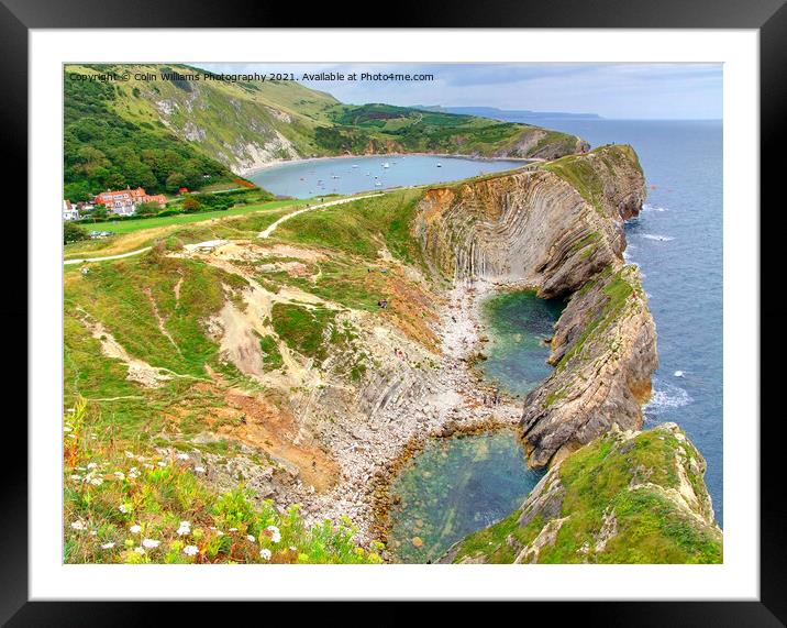 Stair Hole and Lulworth Cove 1 Framed Mounted Print by Colin Williams Photography
