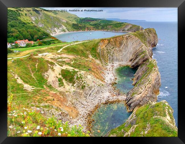 Stair Hole and Lulworth Cove 1 Framed Print by Colin Williams Photography