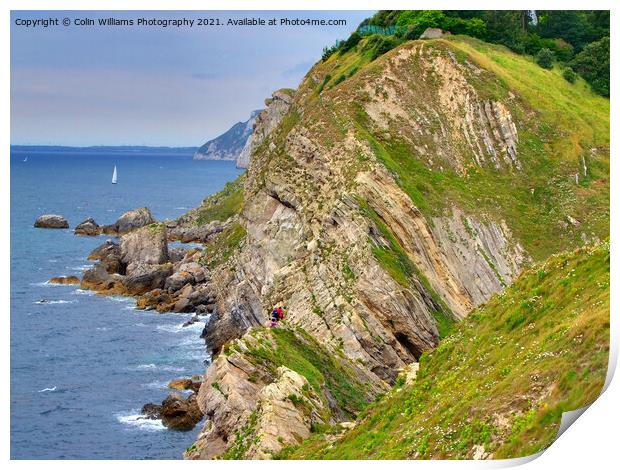 Stair Hole and Lulworth Cove 3 Print by Colin Williams Photography
