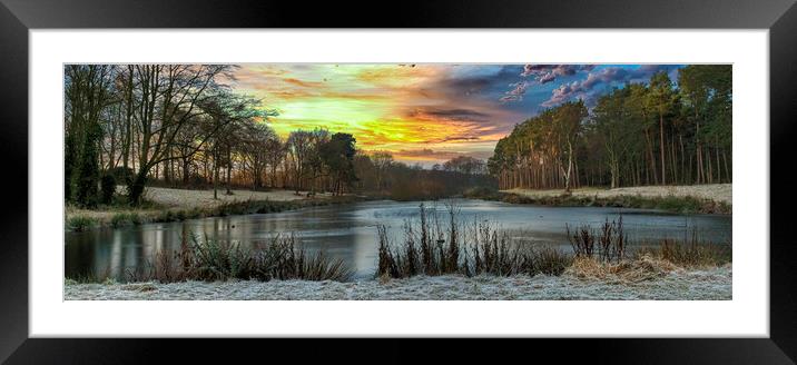 Winter Sunrise Framed Mounted Print by Darren Ball