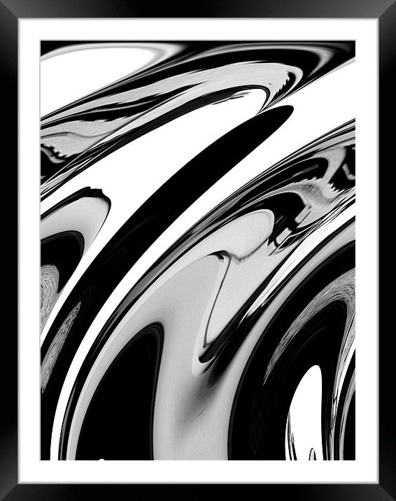 Black and  White Framed Mounted Print by Ian Tomkinson