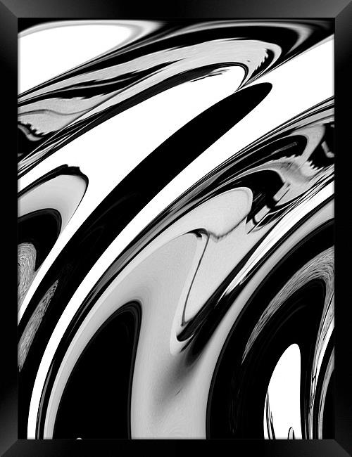 Black and  White Framed Print by Ian Tomkinson