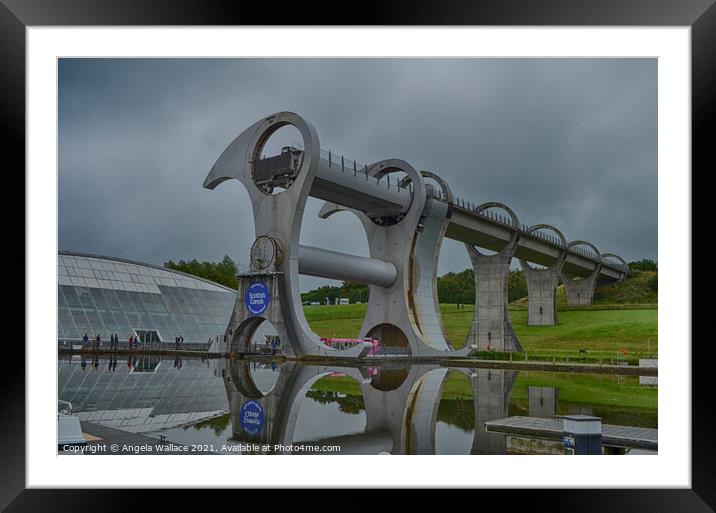 The Falkirk Wheel Framed Mounted Print by Angela Wallace