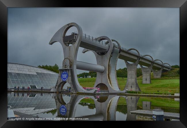 The Falkirk Wheel Framed Print by Angela Wallace