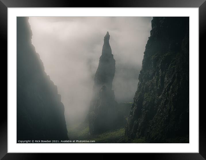 Quiraing Isle of Skye Scotland Framed Mounted Print by Rick Bowden