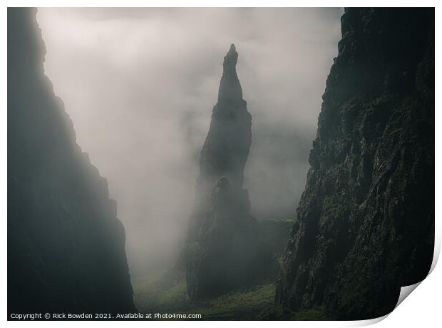 Quiraing Isle of Skye Scotland Print by Rick Bowden