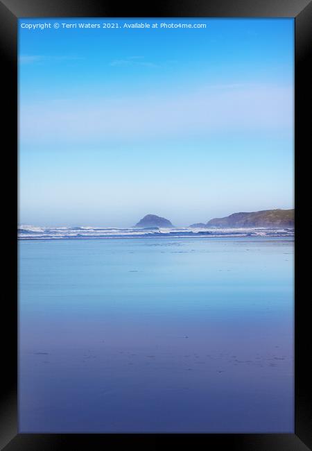 Perranporth Colours Framed Print by Terri Waters