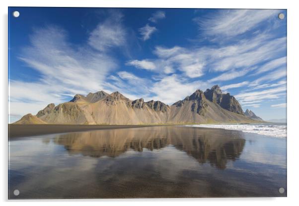 Vestrahorn Mountain in Iceland Acrylic by Arterra 