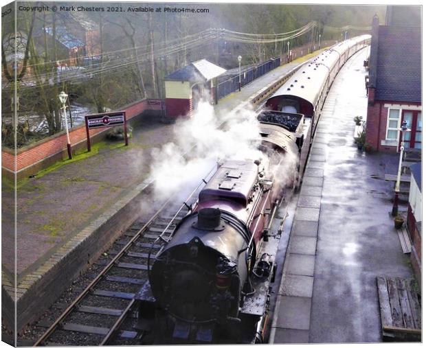 OMAHA Steam Train 1 Canvas Print by Mark Chesters