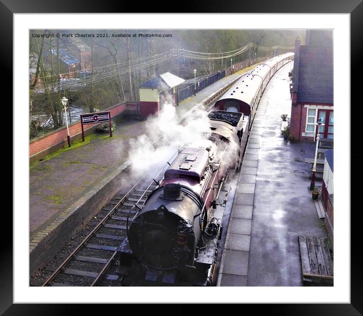 OMAHA Steam Train 1 Framed Mounted Print by Mark Chesters