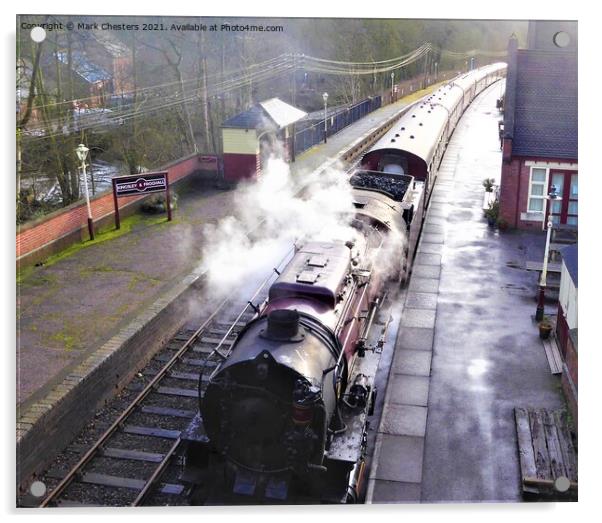 OMAHA Steam Train 1 Acrylic by Mark Chesters