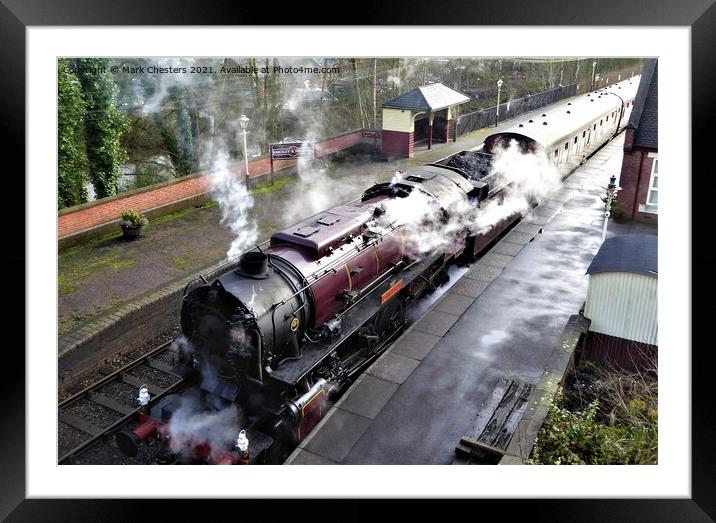 OMAHA Steam Train 2 Framed Mounted Print by Mark Chesters