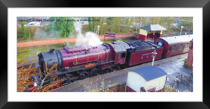 OMAHA Steam Train 3 Framed Mounted Print by Mark Chesters