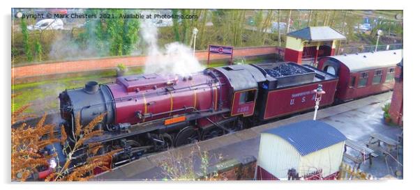 OMAHA Steam Train 3 Acrylic by Mark Chesters