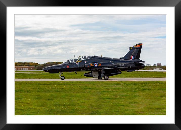 RAF Hawk T2 Framed Mounted Print by Roger Green