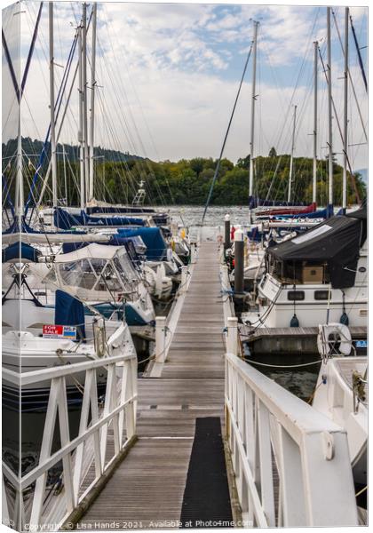 Windermere Jetty Canvas Print by Lisa Hands