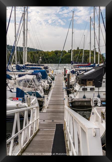 Windermere Jetty Framed Print by Lisa Hands