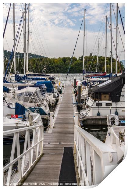 Windermere Jetty Print by Lisa Hands