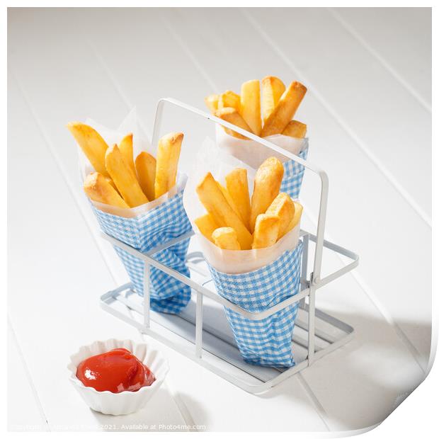 Chips With Ketchup Print by Amanda Elwell