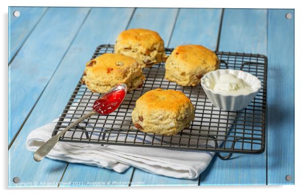 Rack Of Scones Acrylic by Amanda Elwell