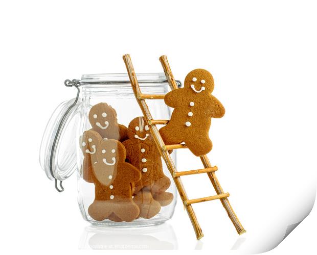 Gingerbread Men Print by Amanda Elwell