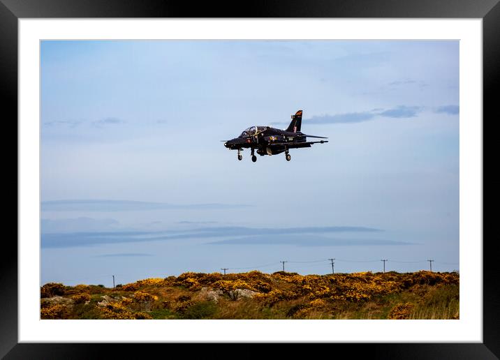 Coming into Land Framed Mounted Print by Roger Green