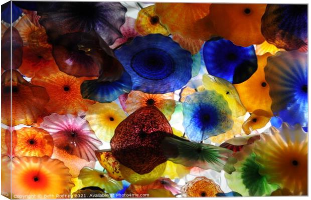 Chihuly glass ceiling Canvas Print by Beth Rodney