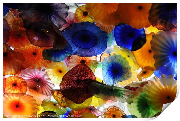 Chihuly glass ceiling Print by Beth Rodney