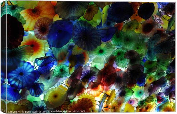 Chihuly Blossoms Canvas Print by Beth Rodney