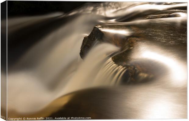 Water Sheen Canvas Print by Ronnie Reffin